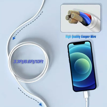 MFi Certified USB to Lightning Fast Charging Cable Pack | 3PCS/5PCS for iPhone & iPad