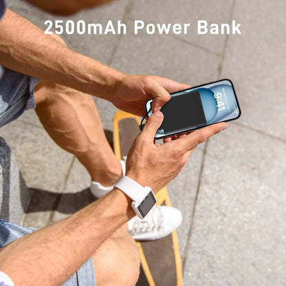 TNTOR 5000mAh Power Bank with Built-In Type-C Cable