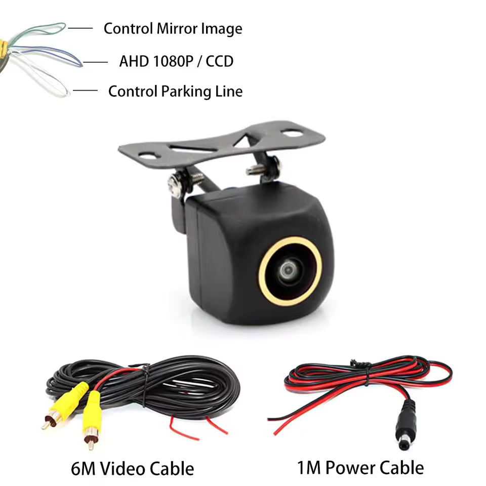 AHD 1080P Fisheye Wide Angle Car Rear View Camera Night Vision