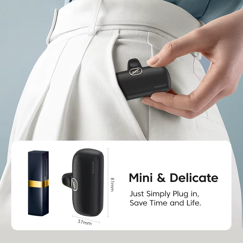 KUULAA Mini 5000mAh Fast Charging Power Bank