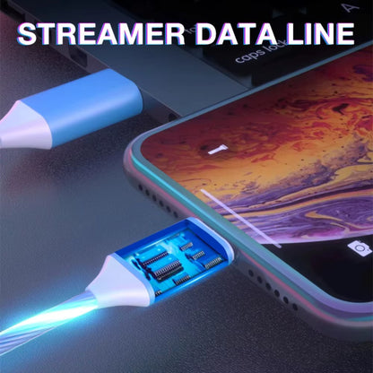 Glowing LED 3-in-1 Fast Charging Cable for Samsung, Xiaomi & iPhone ✨