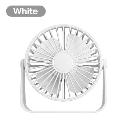 Portable Mini USB Rechargeable Desk Fan Ultra Quiet Cooling Fan