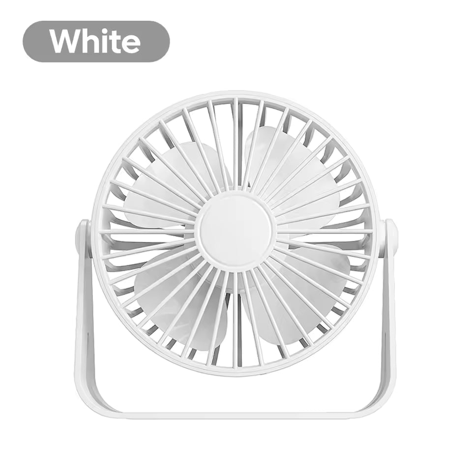 Portable Mini USB Rechargeable Desk Fan Ultra Quiet Cooling Fan