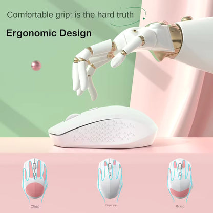 KEBIDUMEI Dual Mode Bluetooth 2.4G Wireless Rechargeable Mouse