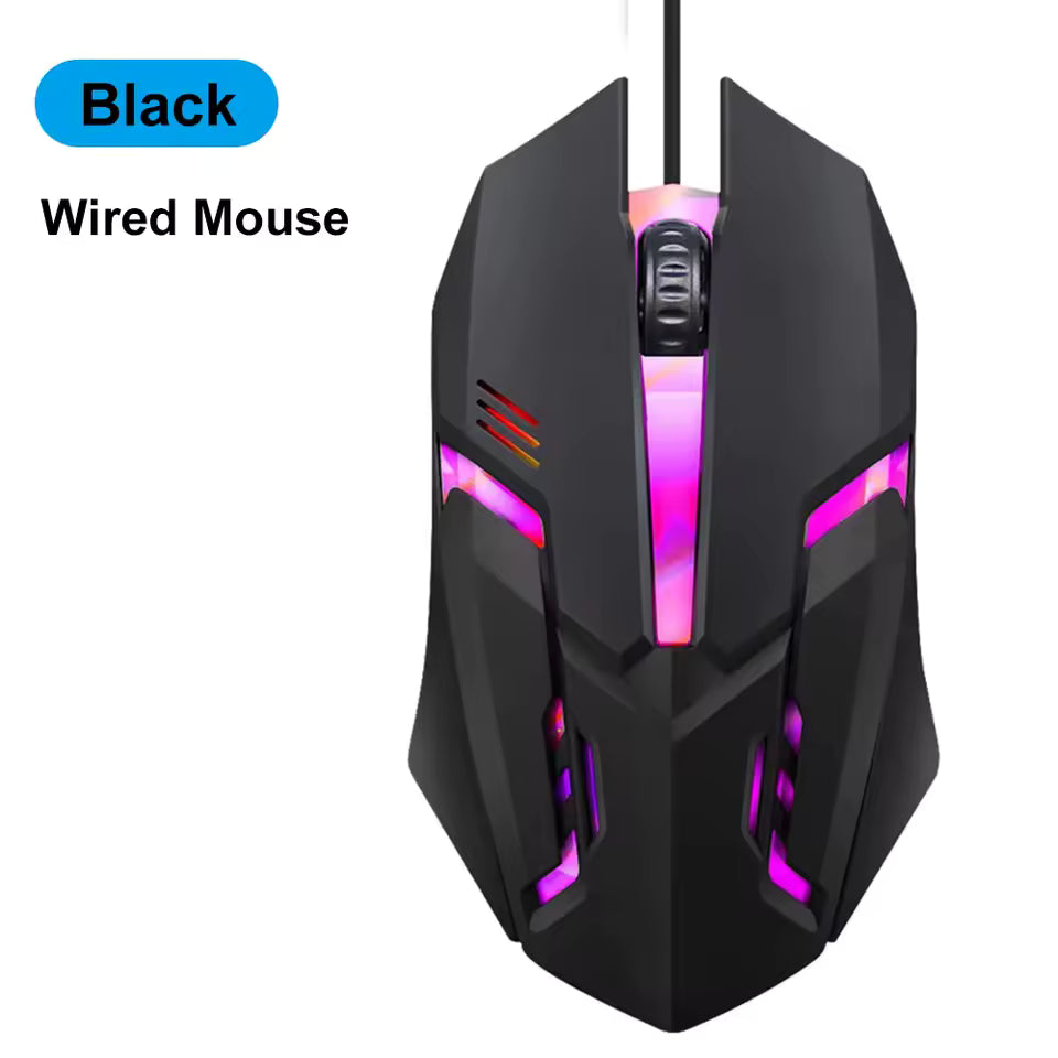 Bluetooth 5.2 RGB Wireless Mouse Dual Mode Silent Gaming Mouse 6 Buttons