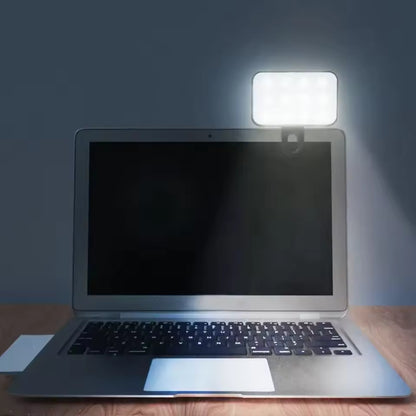 Portable Mini Selfie Fill Light Rechargeable 3 Modes Clip On LED Light