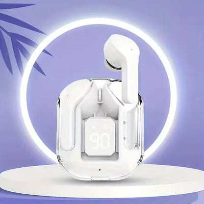 T2 Wireless Bluetooth Earbuds Transparent HiFi Stereo Headphones with LED Display for Xiaomi