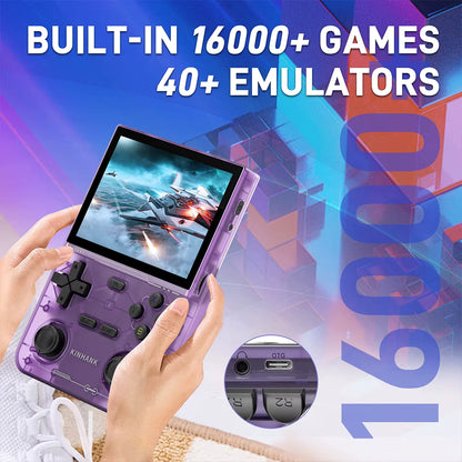 KINHANK K36 Handheld Game Console 3.5" IPS Display 16000 Games Retro Emulator