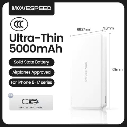 MOVESPEED 5000mAh Magnetic Wireless Power Bank