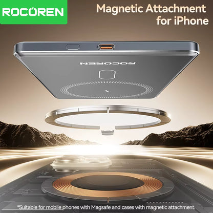 Rocoren Magnetic Power Bank 10000mAh Fast Wireless Charger