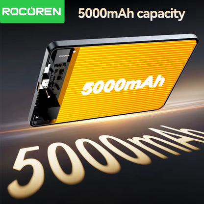 Rocoren Magnetic Power Bank 10000mAh Fast Wireless Charger