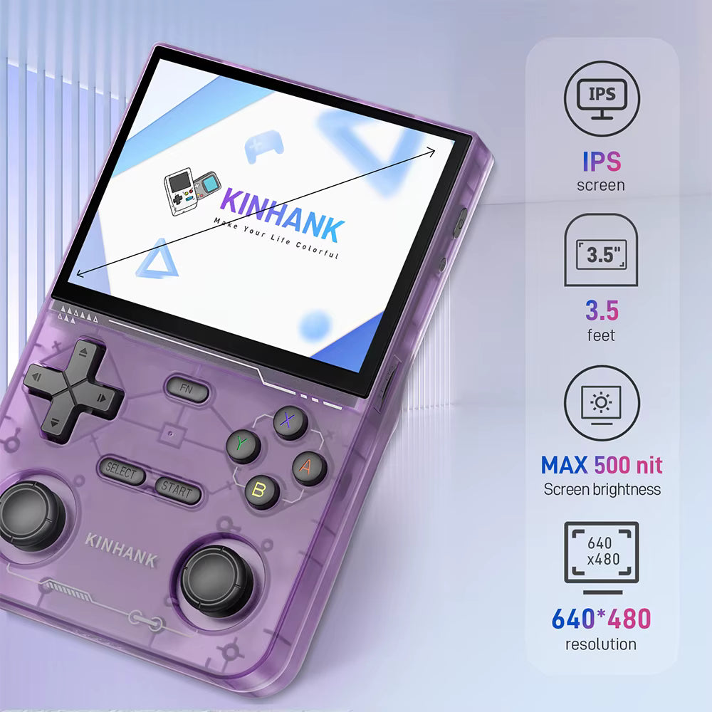 KINHANK K36 Handheld Game Console 3.5" IPS Display 16000 Games Retro Emulator