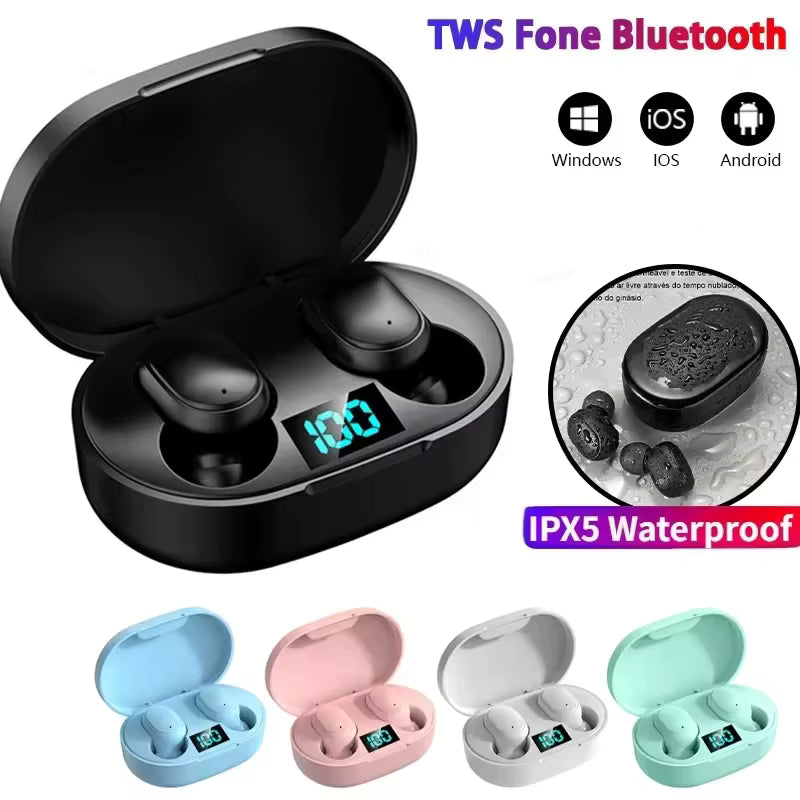 E6S TWS Wireless Bluetooth Earbuds with Noise Cancellation & Mic
