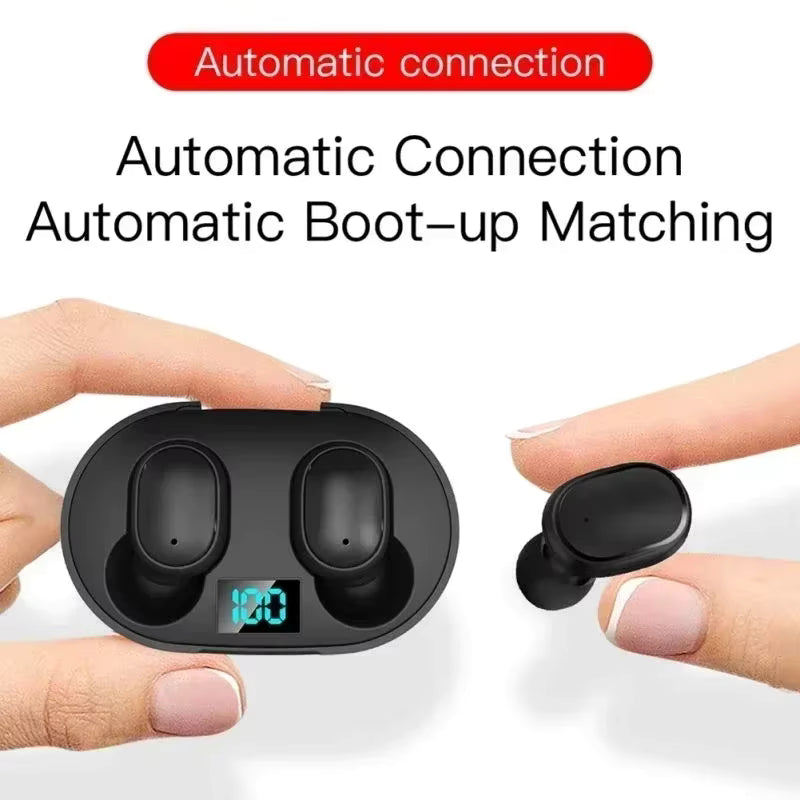 E6S TWS Wireless Bluetooth Earbuds with Noise Cancellation & Mic