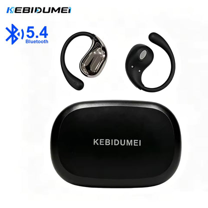 Bluetooth 5.4 TWS Ear Hook Wireless Earbuds HiFi Stereo Waterproof Headphones with LED Display