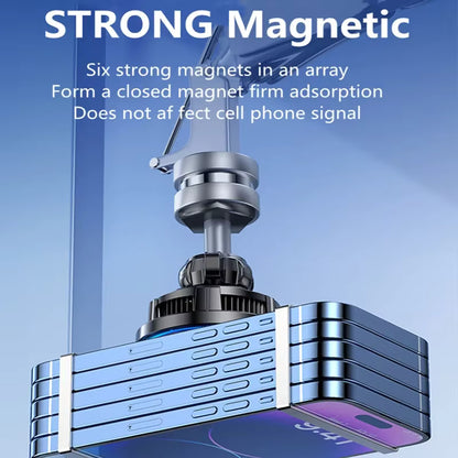 Magnetic Wireless Car Charger with Ice Cooling for iPhone 17/16/15/14/13 Pro Max MagSafe Car Mount