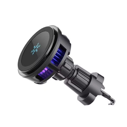 Magnetic Wireless Car Charger with Ice Cooling for iPhone 17/16/15/14/13 Pro Max MagSafe Car Mount