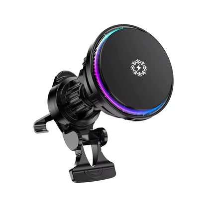 Magnetic Wireless Car Charger with Ice Cooling for iPhone 17/16/15/14/13 Pro Max MagSafe Car Mount