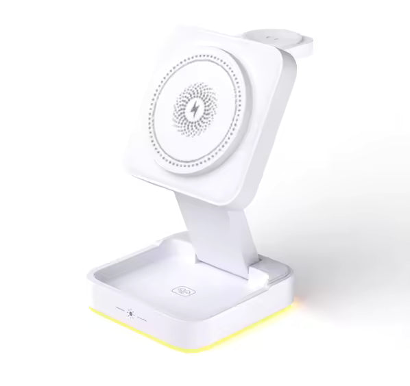 3-in-1 Foldable Magnetic Wireless Charging Station for iPhone, Apple Watch & AirPods Pro