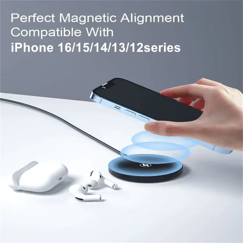 Magnetic Wireless Charger Stand for MagSafe iPhone, Samsung & Xiaomi with PD Fast Charging