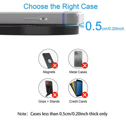 Magnetic Wireless Charger Stand for MagSafe iPhone, Samsung & Xiaomi with PD Fast Charging