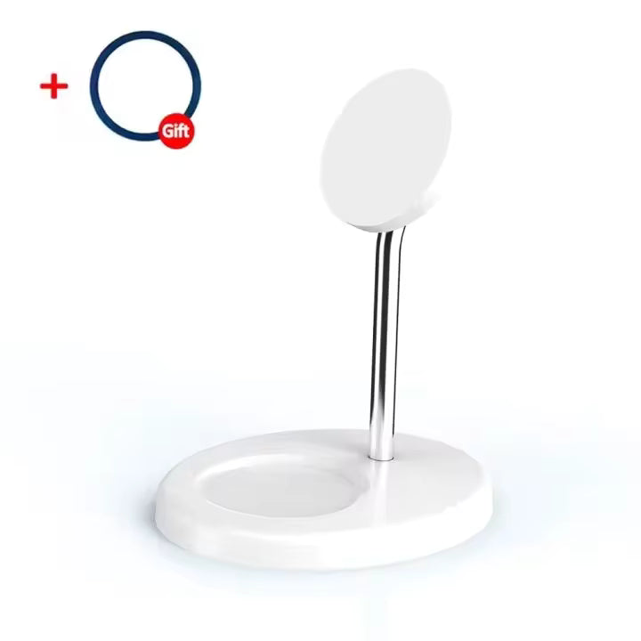 Desktop 2-in-1 Magnetic Wireless Charger Stand for iPhone & AirPods Pro Fast Charging