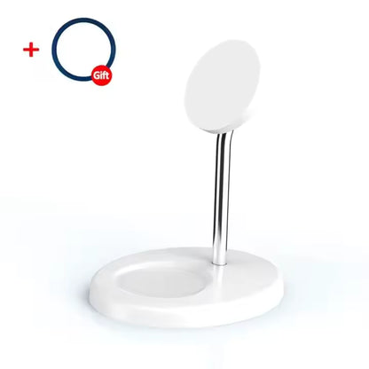 Desktop 2-in-1 Magnetic Wireless Charger Stand for iPhone & AirPods Pro Fast Charging