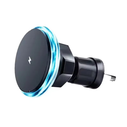 RGB Magnetic Wireless Car Charger & MagSafe Phone Mount for iPhone 12–17 Pro Max