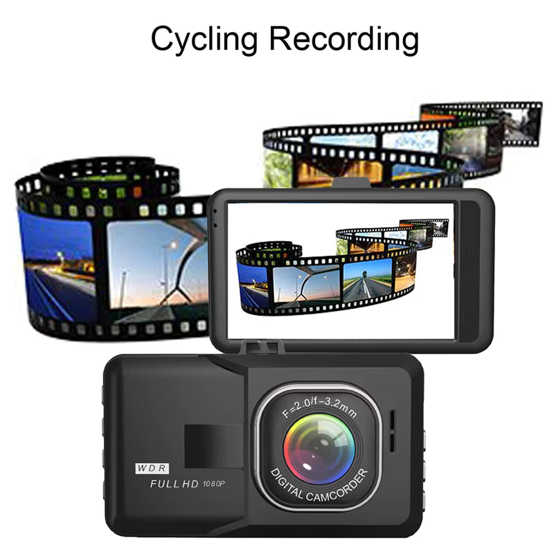 XUSHIDZ 1080P HD Dash Cam – Car DVR Recorder with Night Vision, Loop Recording, G-Sensor & 24H Parking Monitor
