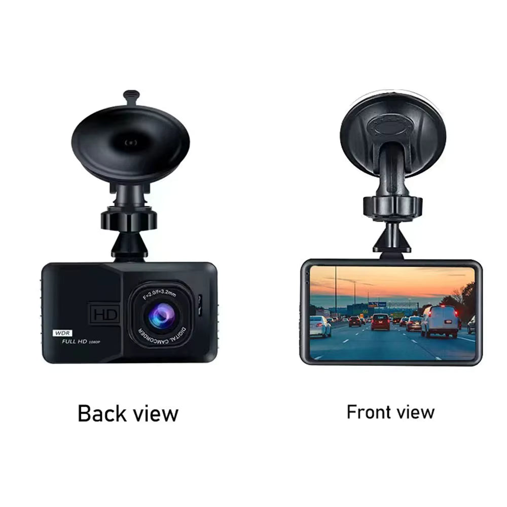 XUSHIDZ 1080P HD Dash Cam – Car DVR Recorder with Night Vision, Loop Recording, G-Sensor & 24H Parking Monitor