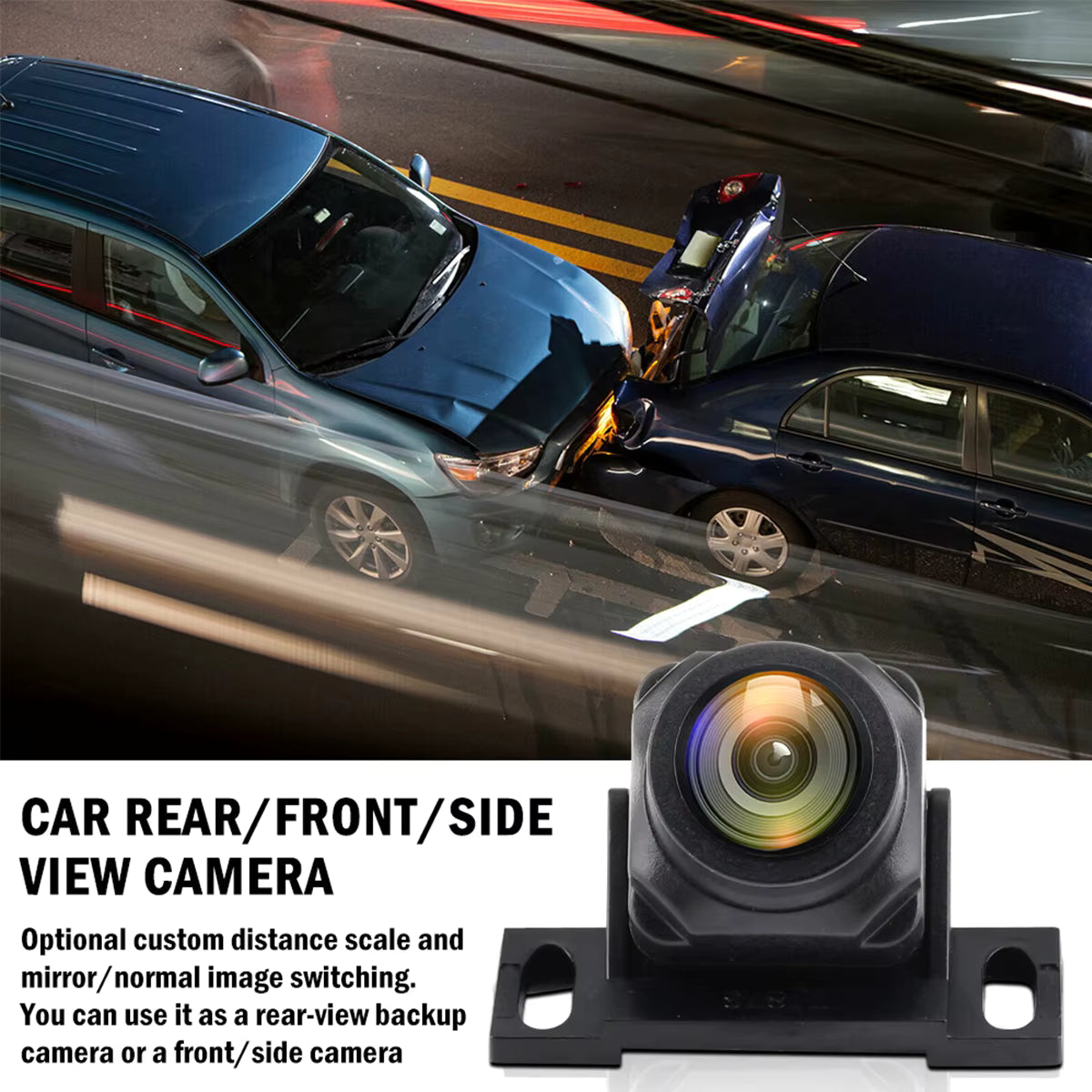 1080P Rear View Backup Camera – 170° Wide Angle Adjustable Car Reversing Camera
