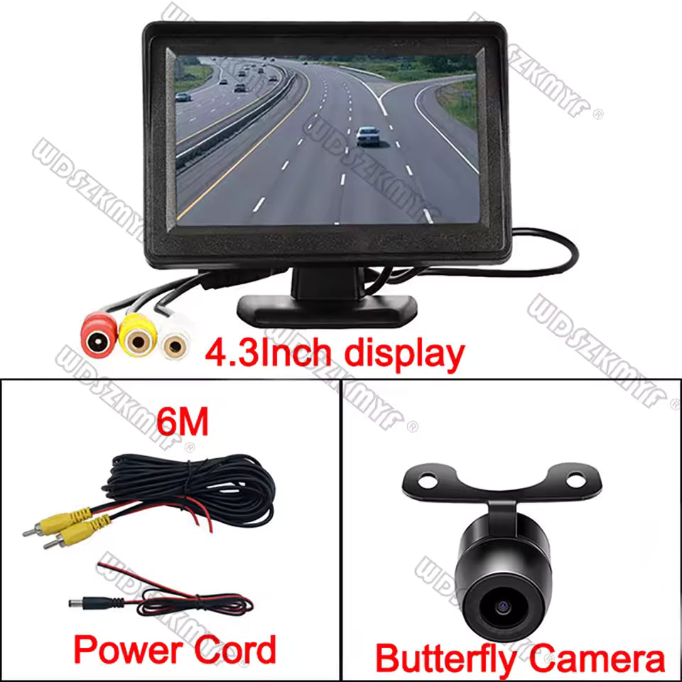 4.3" Rear View Camera Monitor – Easy Install Car Parking & Reversing Camera System