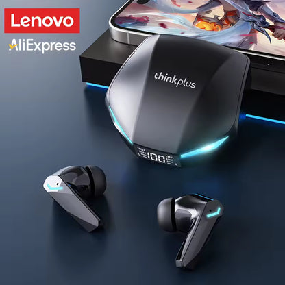 Lenovo XT53 Wireless Bluetooth 5.4 Earbuds with LED Display, Waterproof Design & Low Latency Gaming Mode
