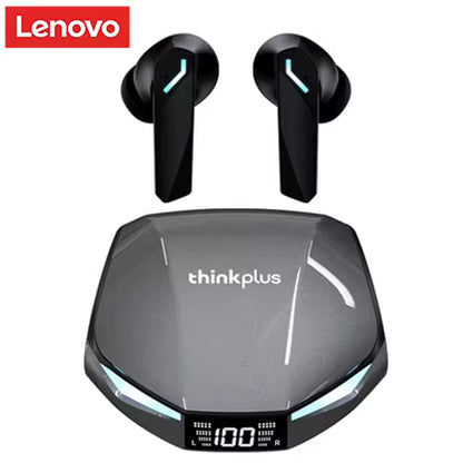 Lenovo XT53 Wireless Bluetooth 5.4 Earbuds with LED Display, Waterproof Design & Low Latency Gaming Mode