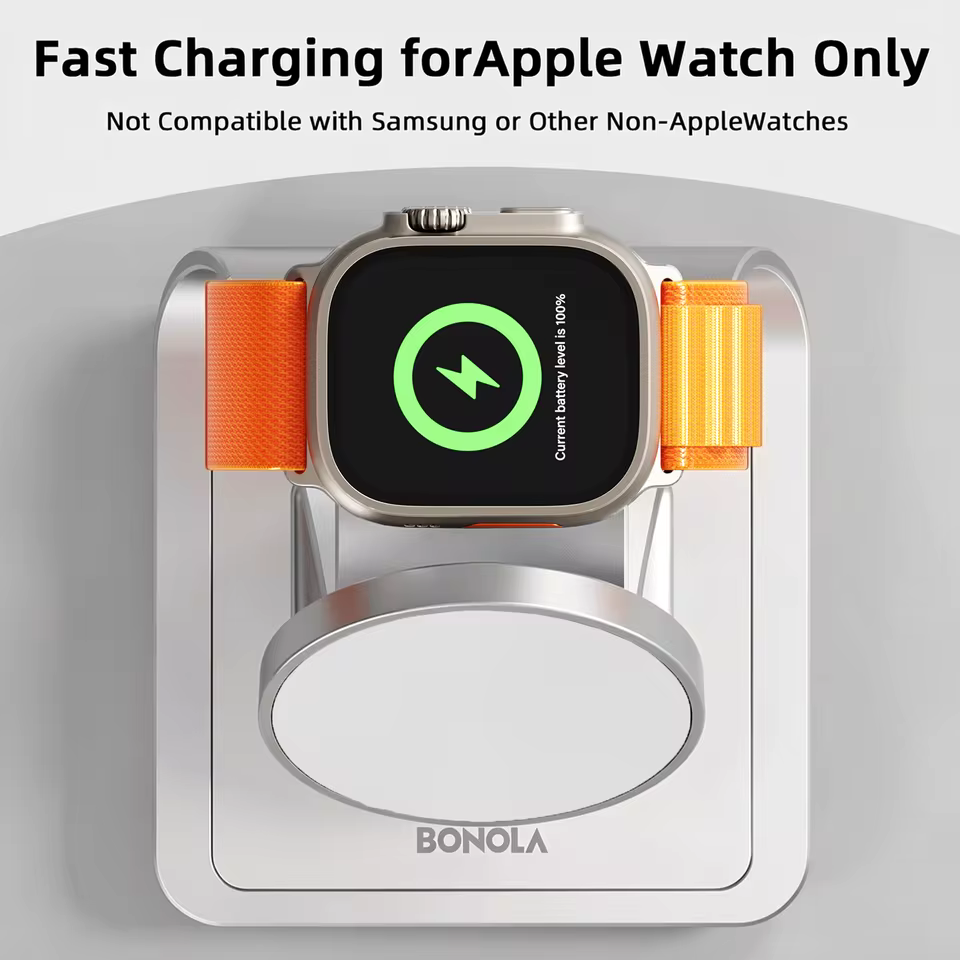 Bonola 3-in-1 Magnetic Wireless Charger 30W for iPhone, Apple Watch & AirPods Pro