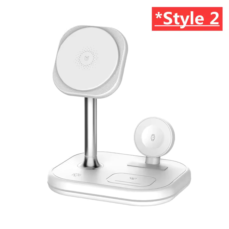 3-in-1 Magnetic Wireless Charging Station for MagSafe iPhone, Apple Watch & AirPods Pro