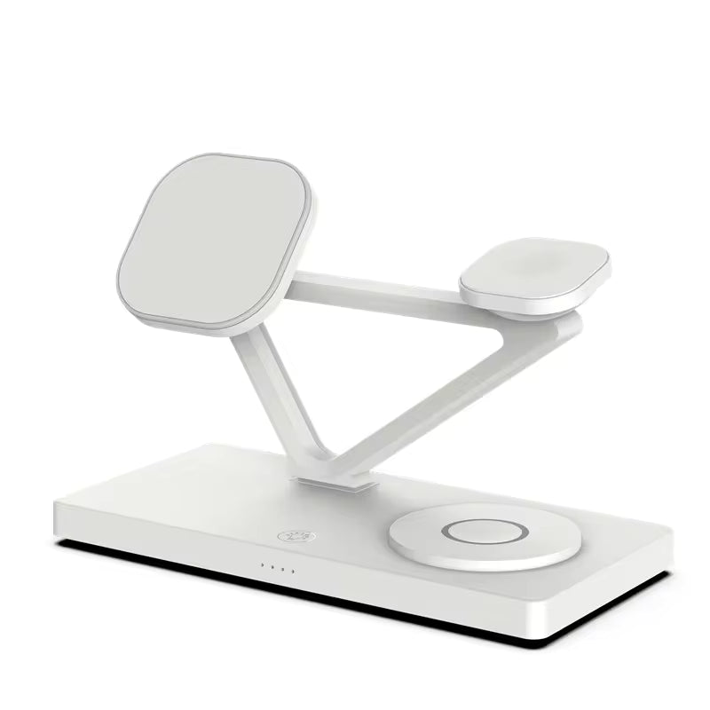 3-in-1 Magnetic Wireless Charging Station for MagSafe iPhone, Apple Watch & AirPods Pro
