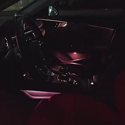 APP Control RGB EL Wire Car Interior Light – Flexible Neon Ambient Strip 12V