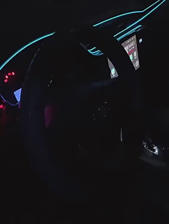 Universal RGB Car Ambient LED Lights – 8 Color Interior Atmosphere Strip for Cars, SUVs & 4x4s